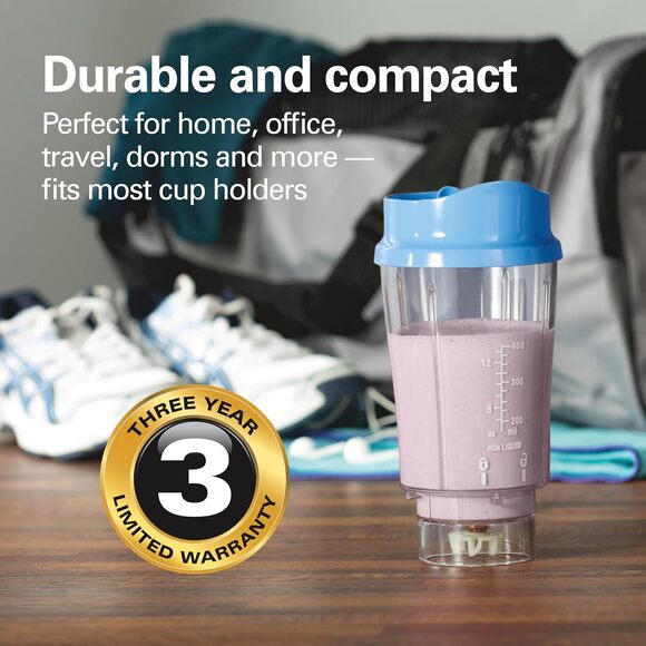 Beach Portable Blender Blue Personal Smoothie Maker 14oz BPA Free Travel Cup - Picture 6 of 8